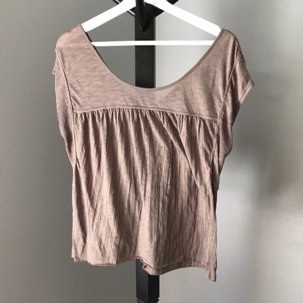 Cap Sleeve Summer Top-Brown